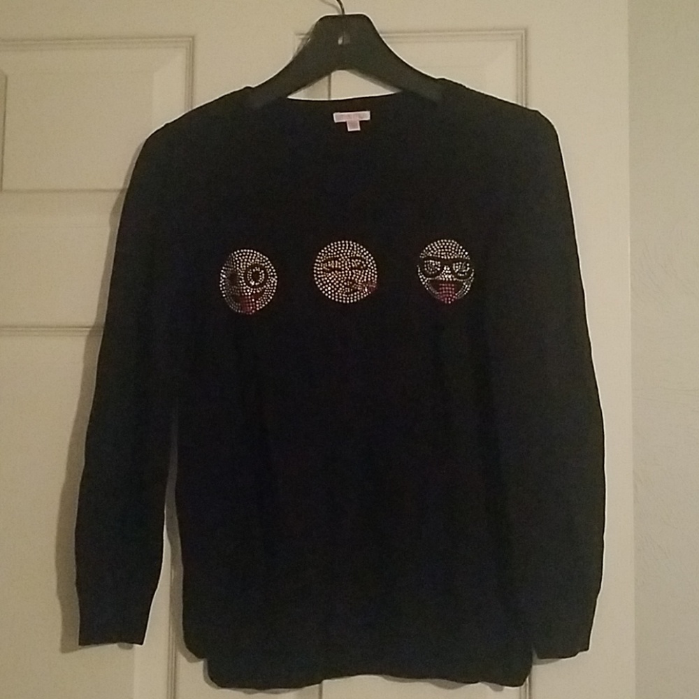 Girls Black Emojii shirt